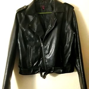 Faux Leather Jacket